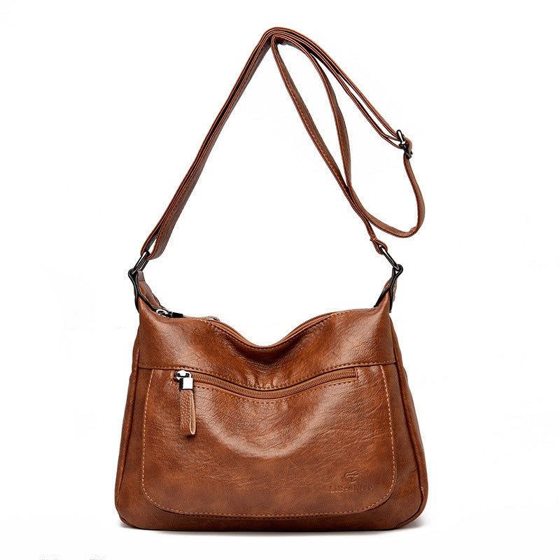 Grand Sac Bandoulière pour Femme – Cuir Souple et Grande Capacité