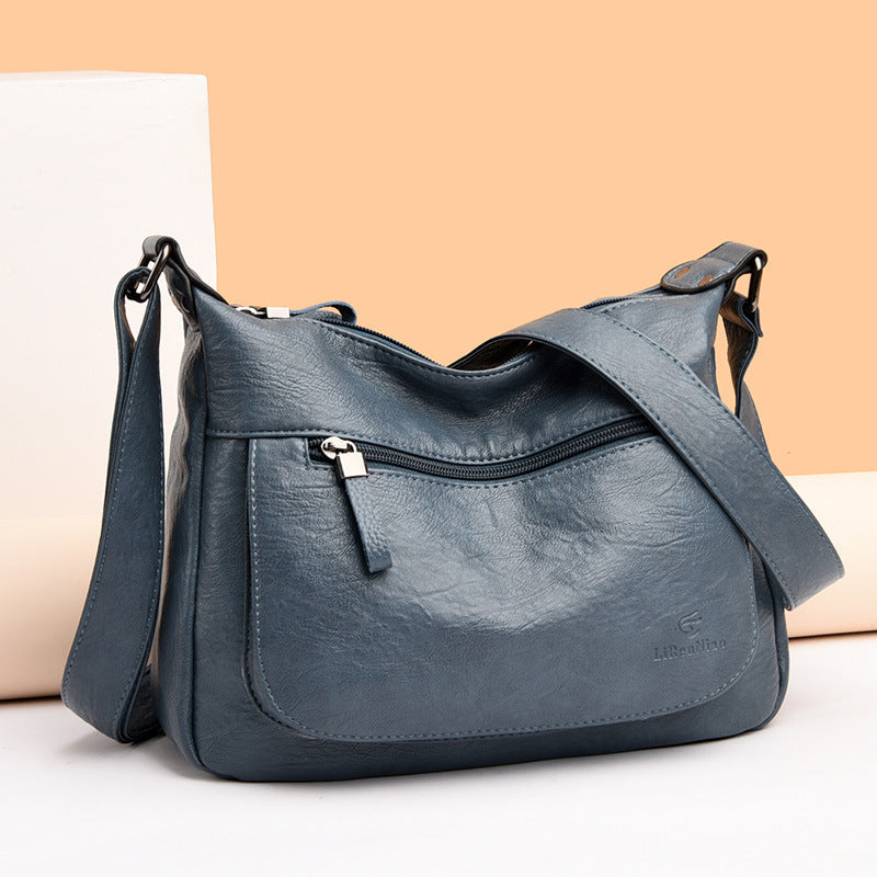 Grand Sac Bandoulière pour Femme – Cuir Souple et Grande Capacité