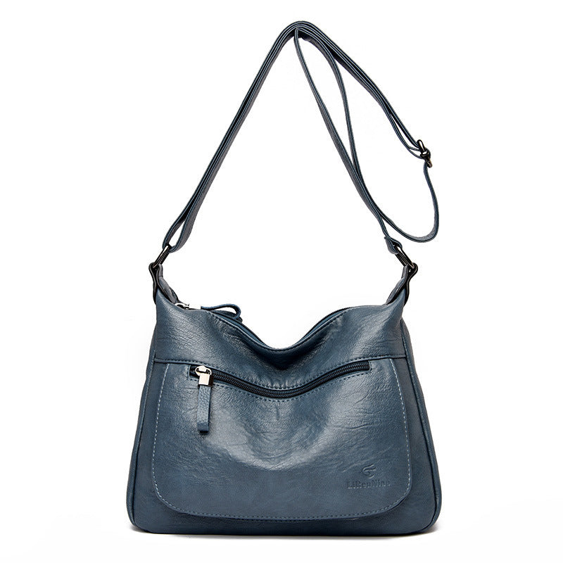 Grand Sac Bandoulière pour Femme – Cuir Souple et Grande Capacité