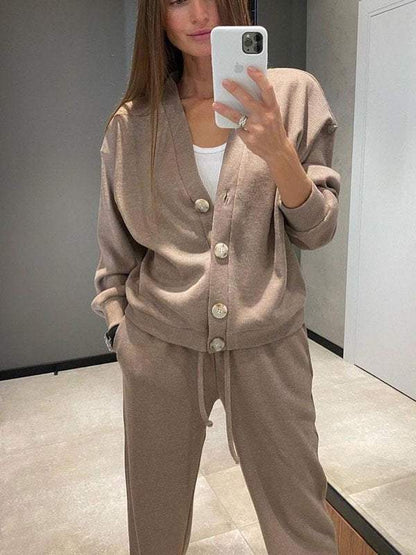 Ensemble de Sport Décontracté avec Cardigan pour Femme