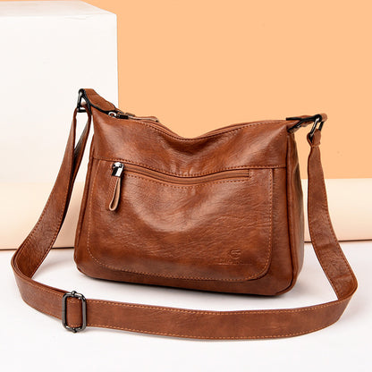 Grand Sac Bandoulière pour Femme – Cuir Souple et Grande Capacité